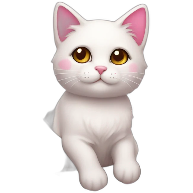 Cherry blossom cat emoji