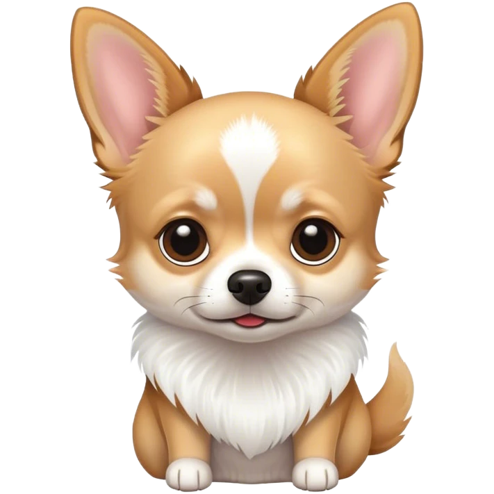 chihuaha withe color emoji