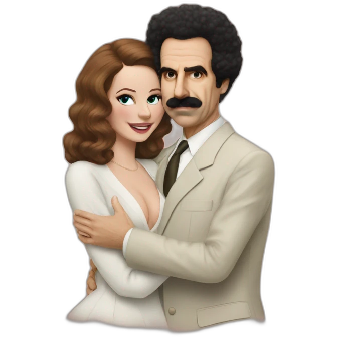 borat hugs lana del ray emoji