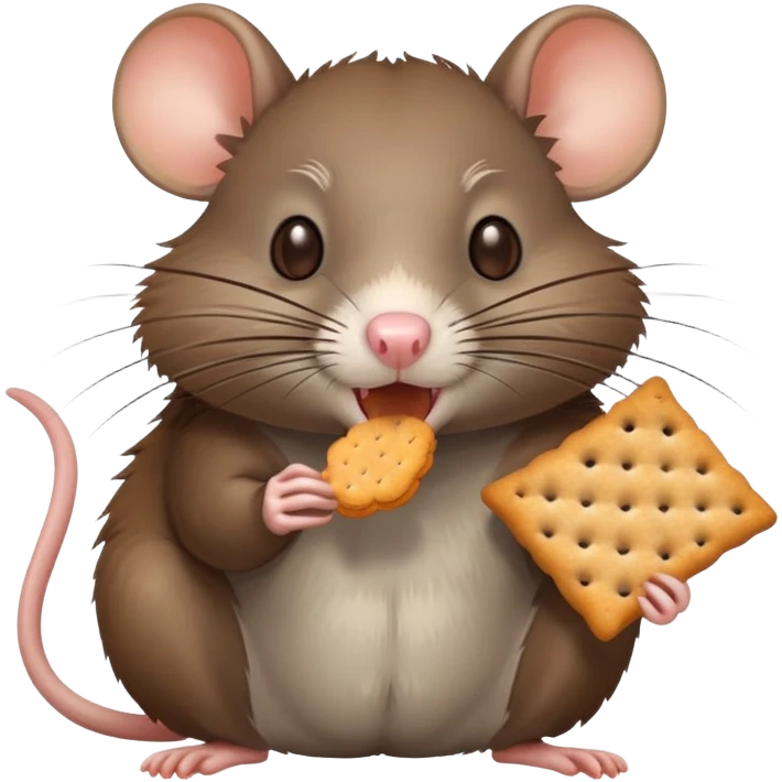 Rat eating a cracker  emoji