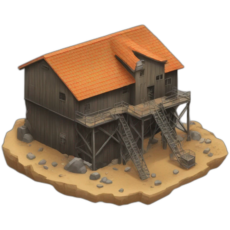 mine shaft/Mining Building house emoji