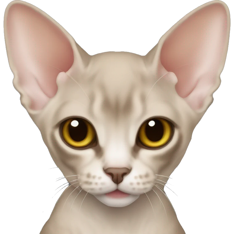 Devon Rex mink color emoji