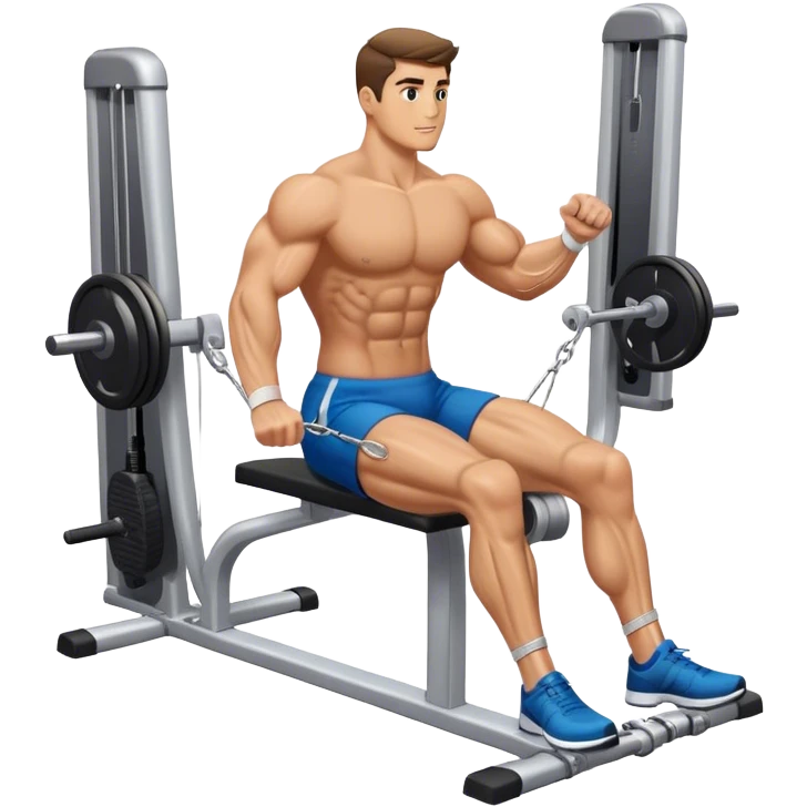 man cable-machine-leg-exercise emoji