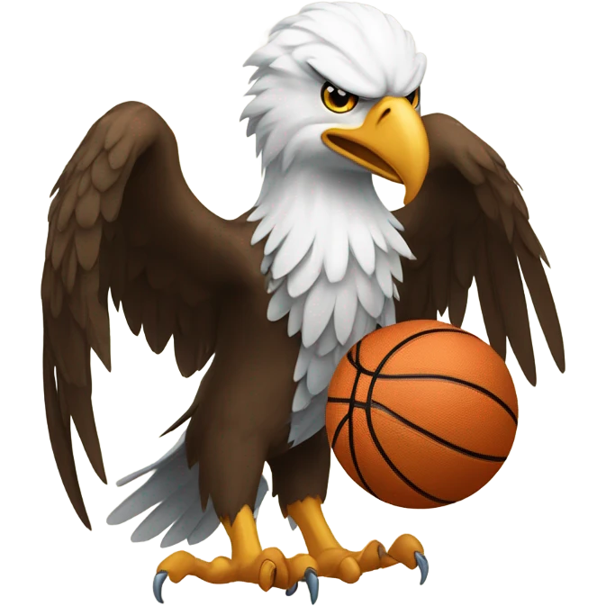 Eagle playing basketball emoji