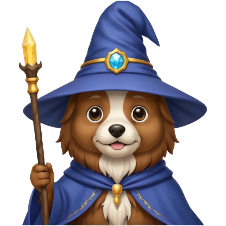 Dog wizard emoji