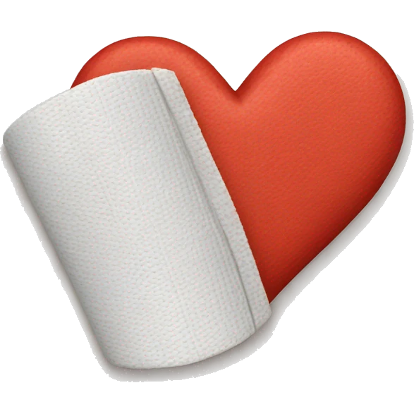 Bandage around heart  emoji
