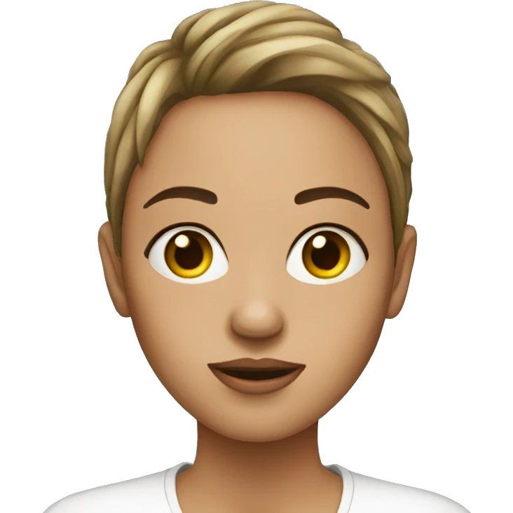 a women with a pimple emoji