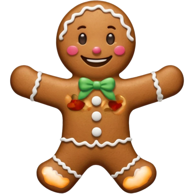 gingerbread man emoji