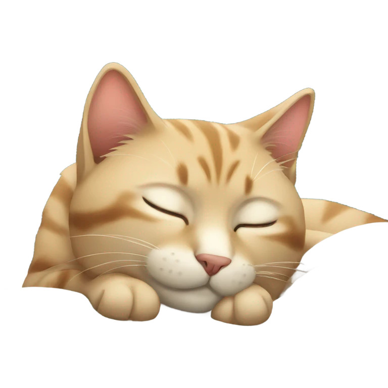 cat sleeping emoji