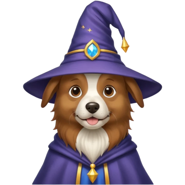 Dog wizard emoji