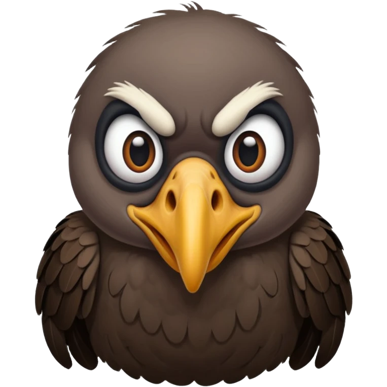 vulture - but in a funny comical way - can the vulture be making a face? emoji