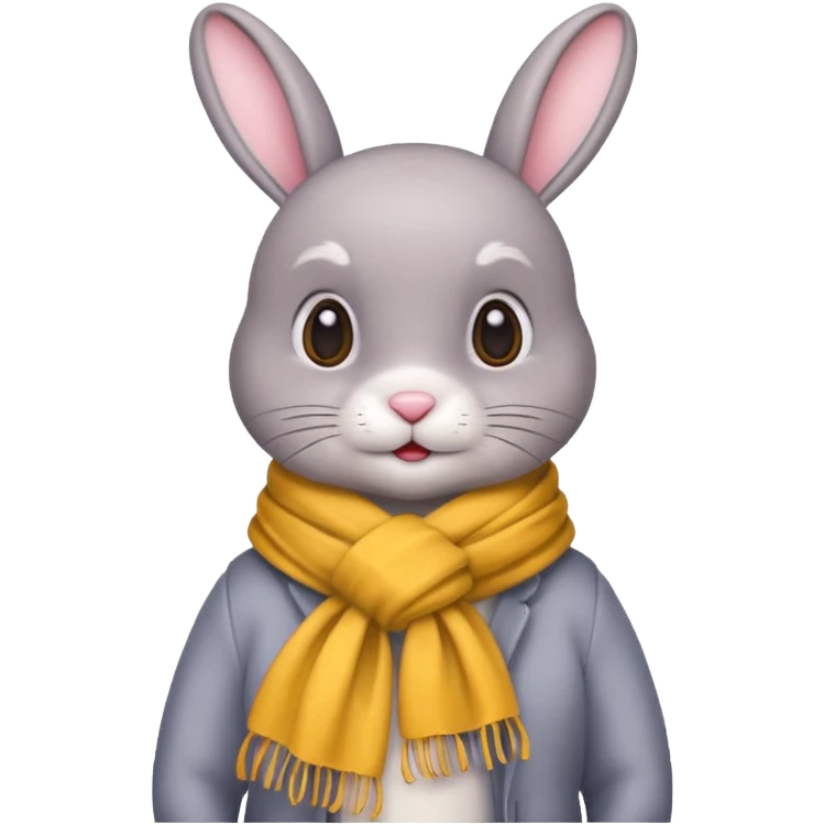bunny with scarf emoji