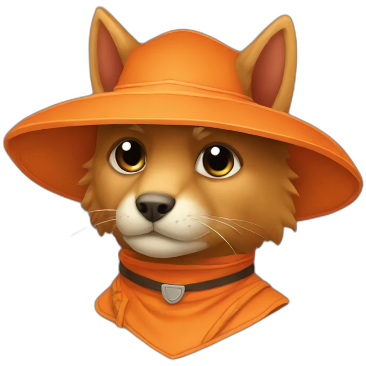 animal zorro color naranja emoji