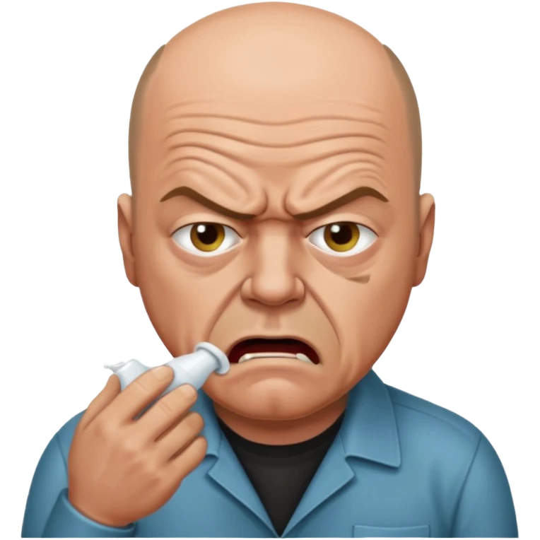hank schrader vomiting on heisenberg emoji