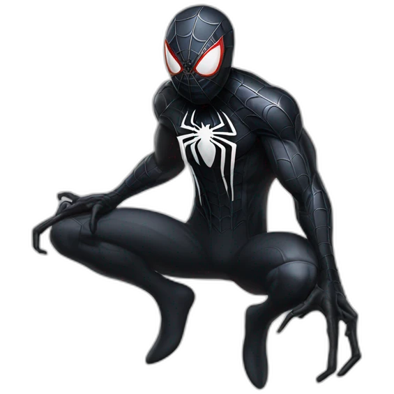 Symbiote Spiderman emoji