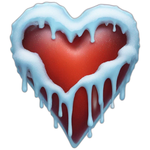 Coeur en glace emoji