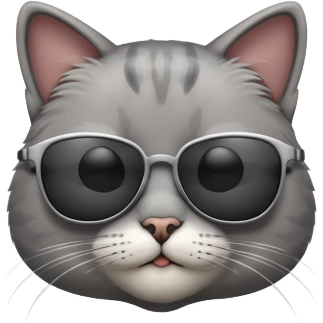 Cat wearing sunglasses emoji