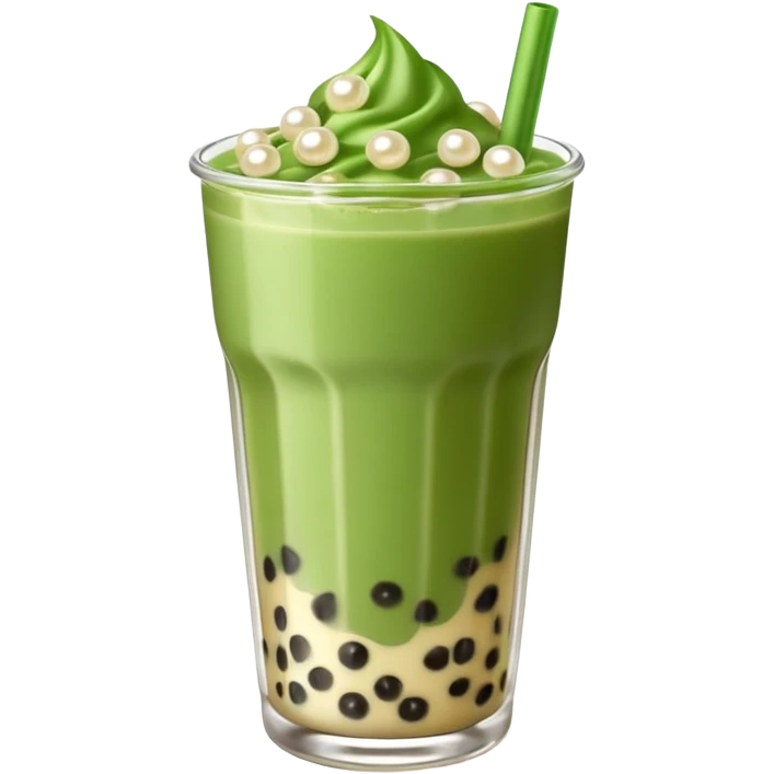 boba matcha milk tea emoji