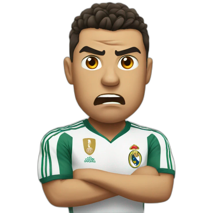 Ronaldo angry emoji