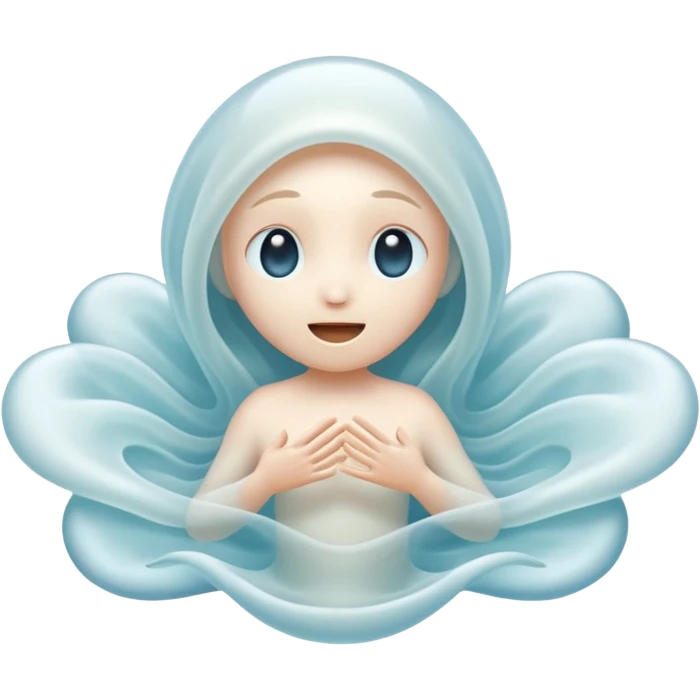 A floating creature that sings by pushing air through hollow chambers in its body like a living wind instrument. Its tone shifts as it drifts higher or lower. emoji