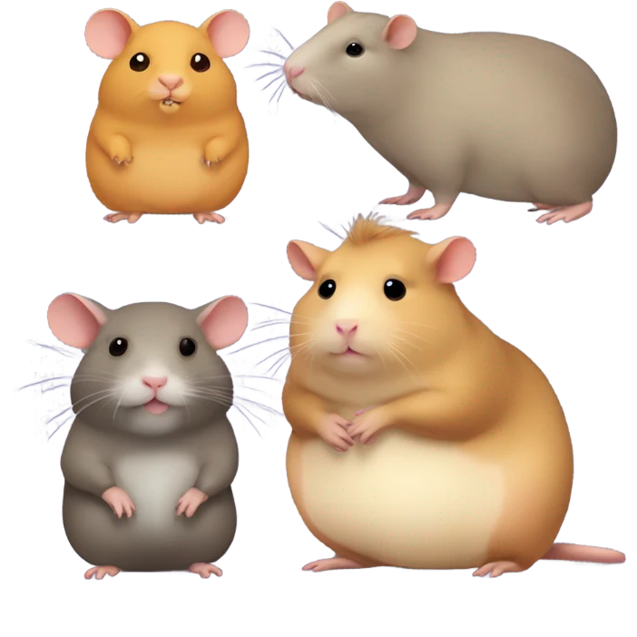 fat rat plus fat hamster plus fat capybara emoji