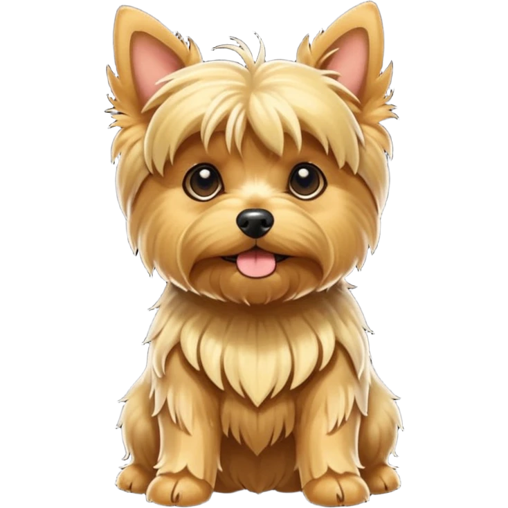 Gold dust yorkshire terier Dog wanting to scratch belly emoji