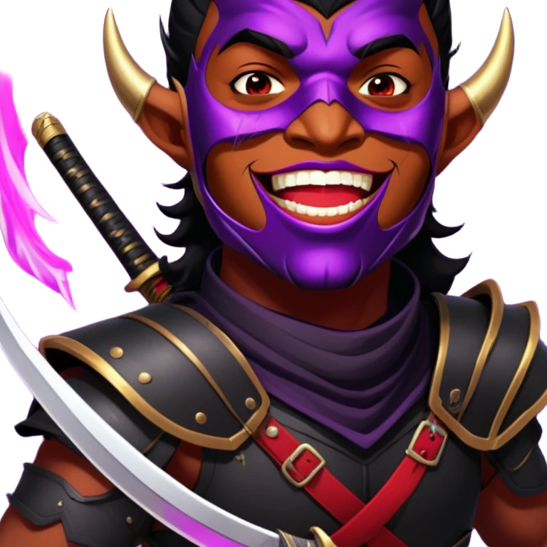 Demon-Horned Warrior emoji