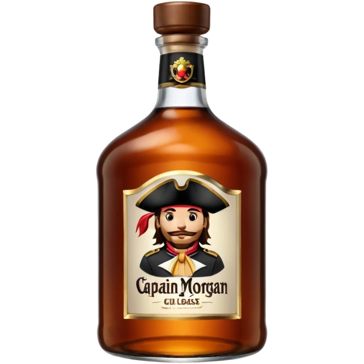 Bouteille de Captain Morgan, 1 l emoji