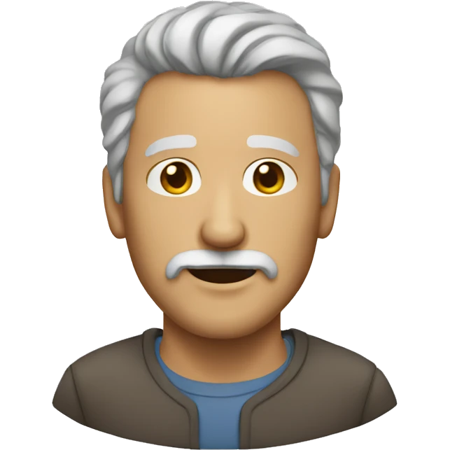 Older man with goatee emoji