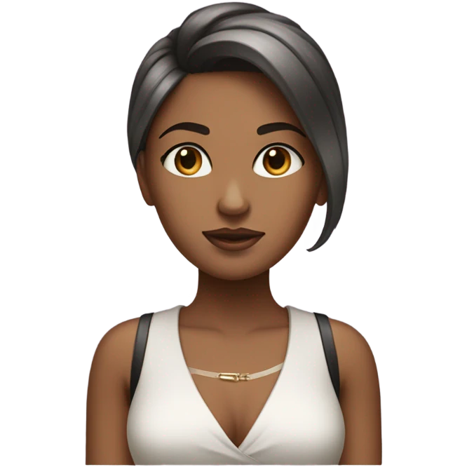 Girl being high maintenance  emoji