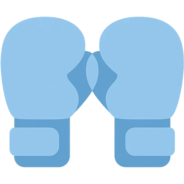 light blue boxing gloves icon emoji