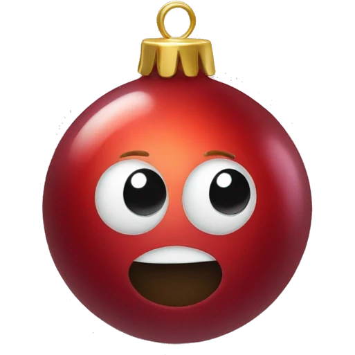 Red bauble emoji
