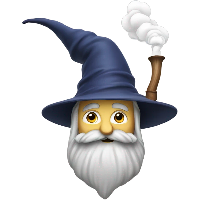Wizard smoking emoji