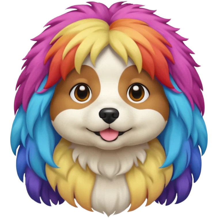dog with wigs emoji