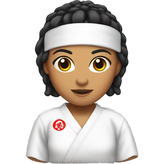 Hispanic karate girl  emoji