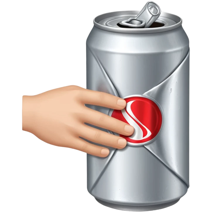 Crushing a can in a fist emoji