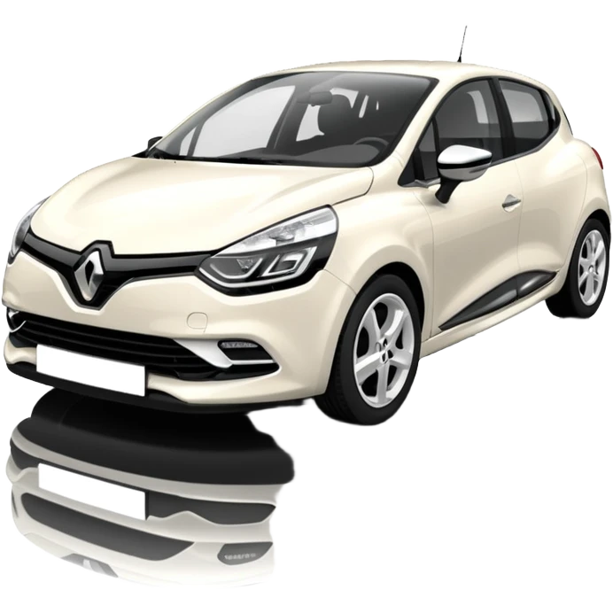 white renault clio iv emoji