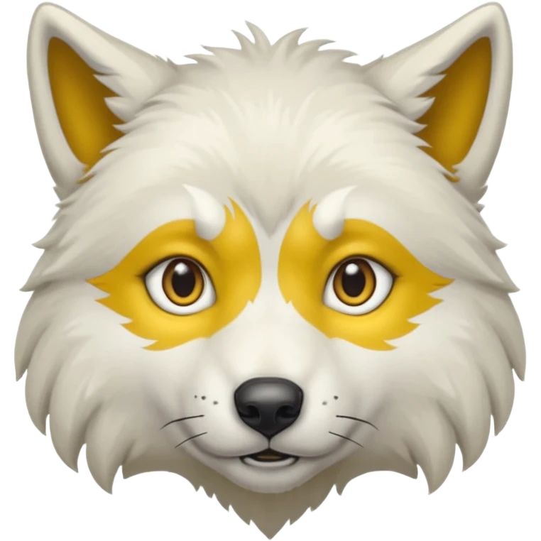 Loup Blanc réaliste pour twitch emoji