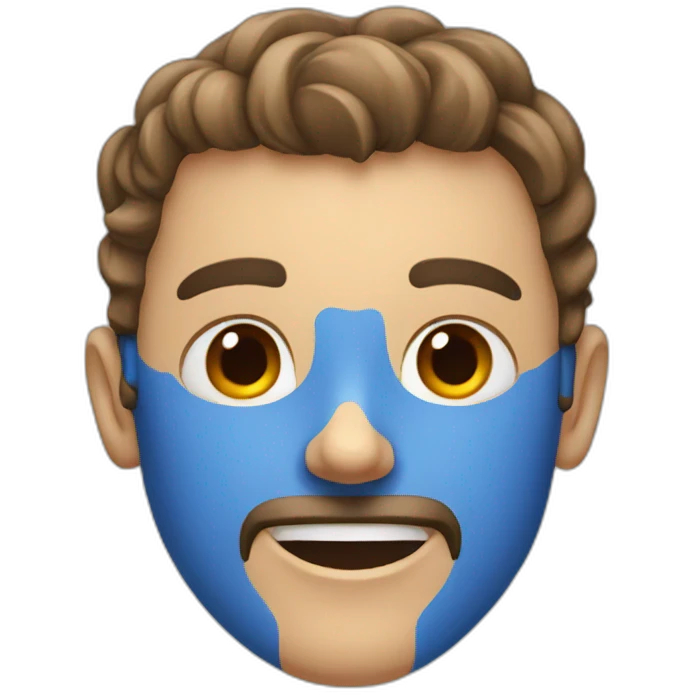 blue red emoji