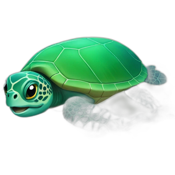 sea turtle + water  emoji