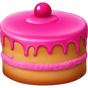 Hot pink cake  emoji