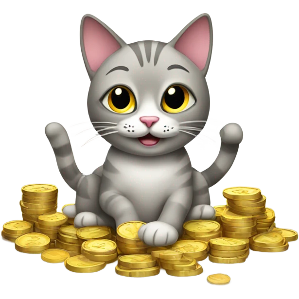 cat with money emoji