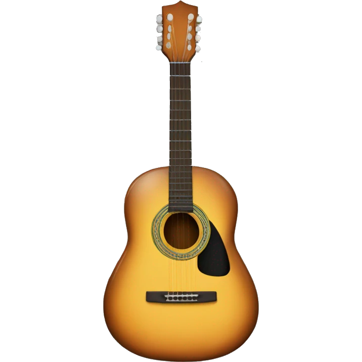 Una guitarra negra emoji