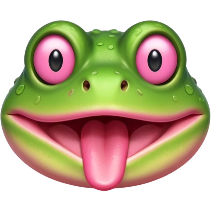 frog tongue face emoji