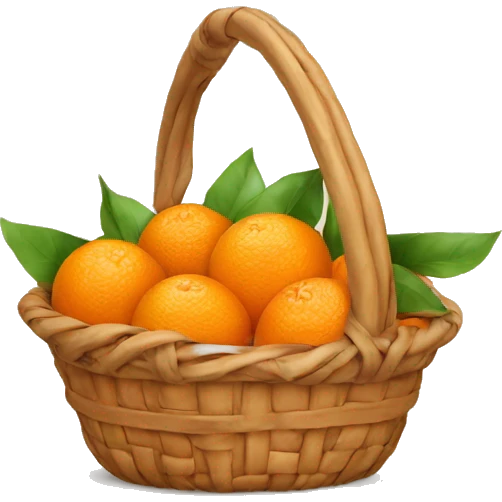 basket of orange  emoji