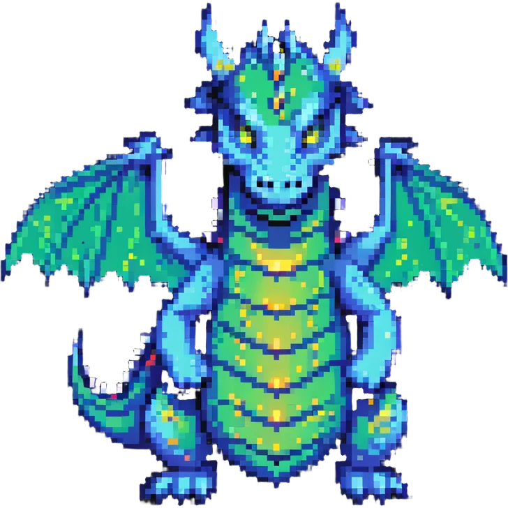 scary glowing dragon emoji