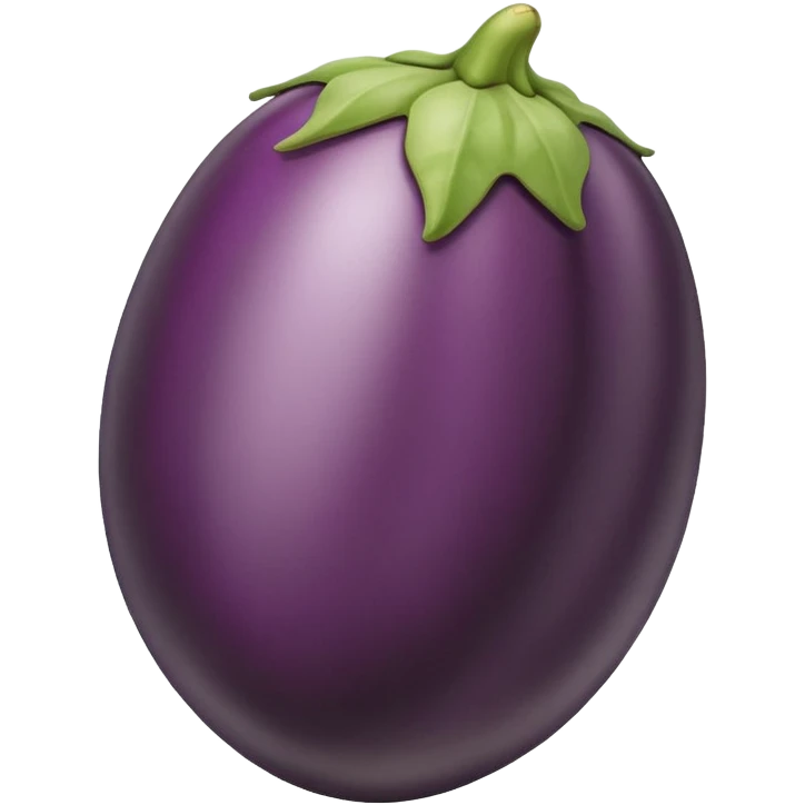 Tan eggplant emoji