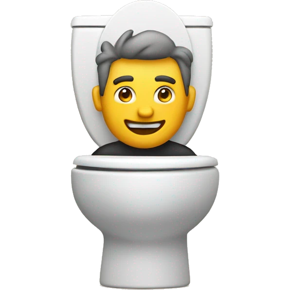 toilet with guy inside emoji