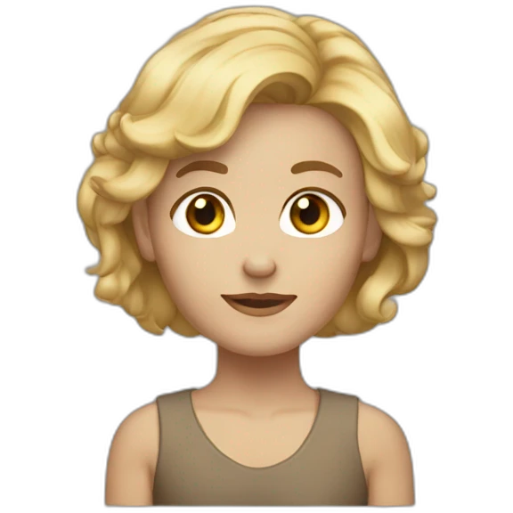 white 53 years brown blonde hair emoji