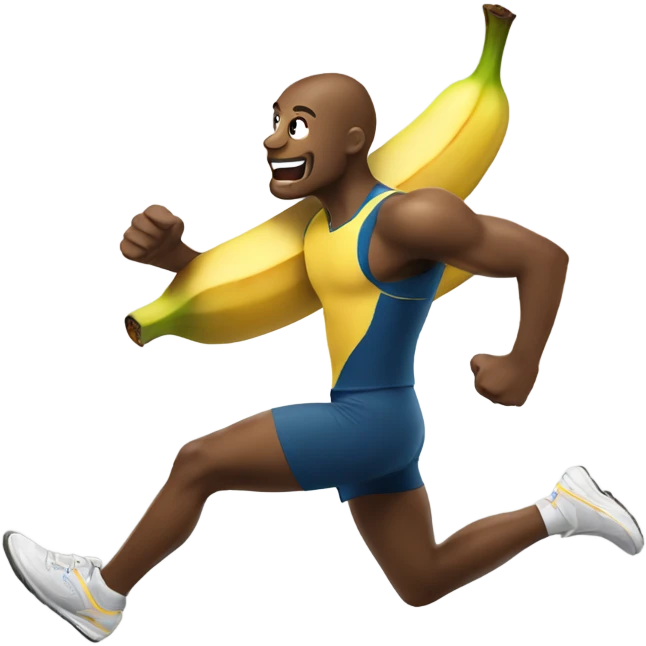 fit banana sprinting emoji